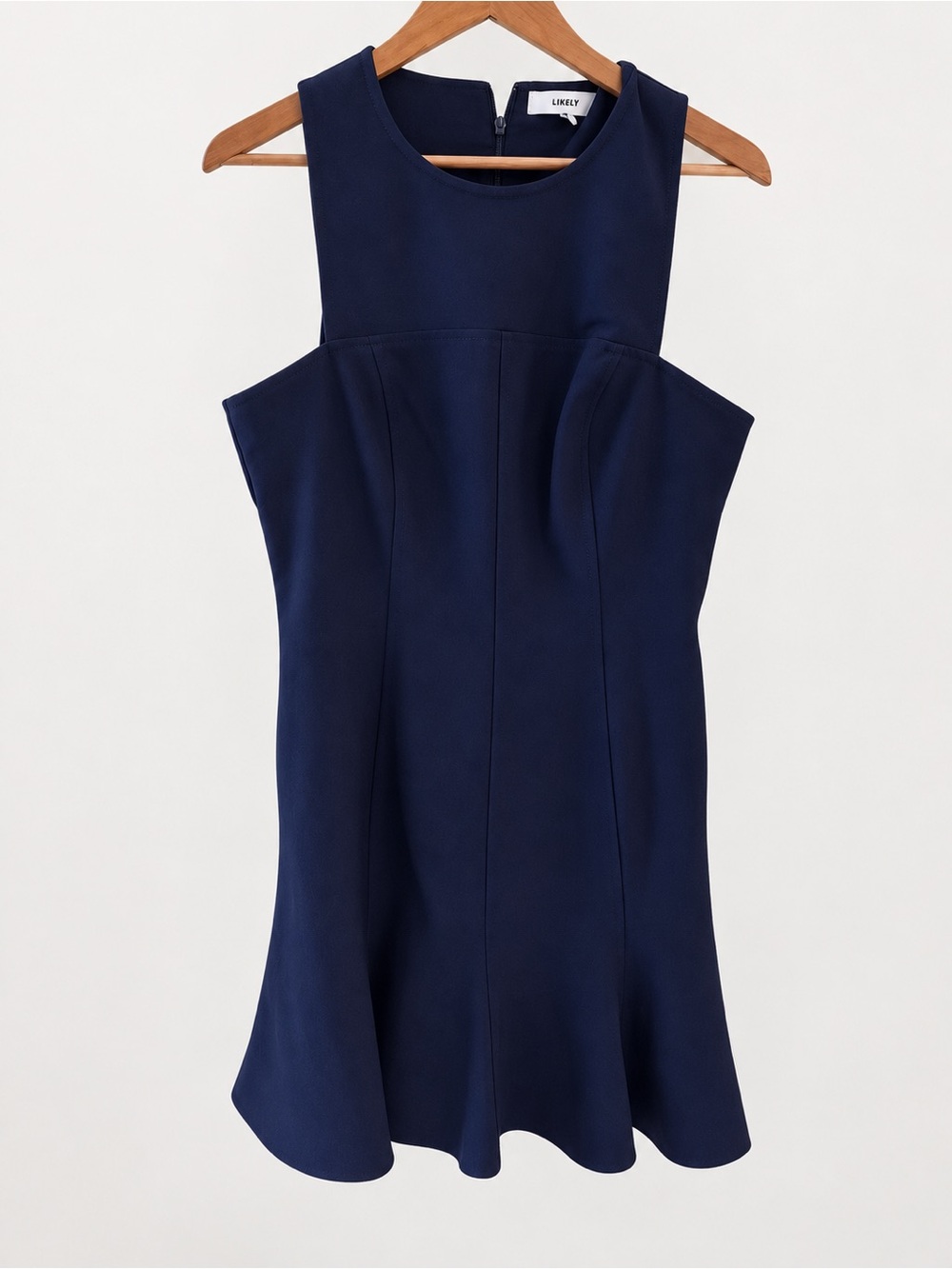 Likely Navy Fit-and-Flare Sleeveless Dress size 12